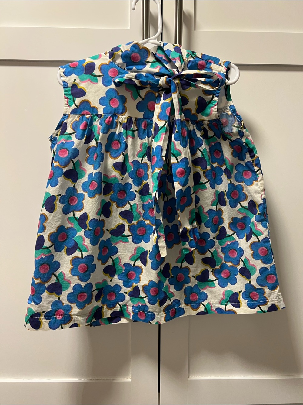 Mary & Grace Girls floral top with bow